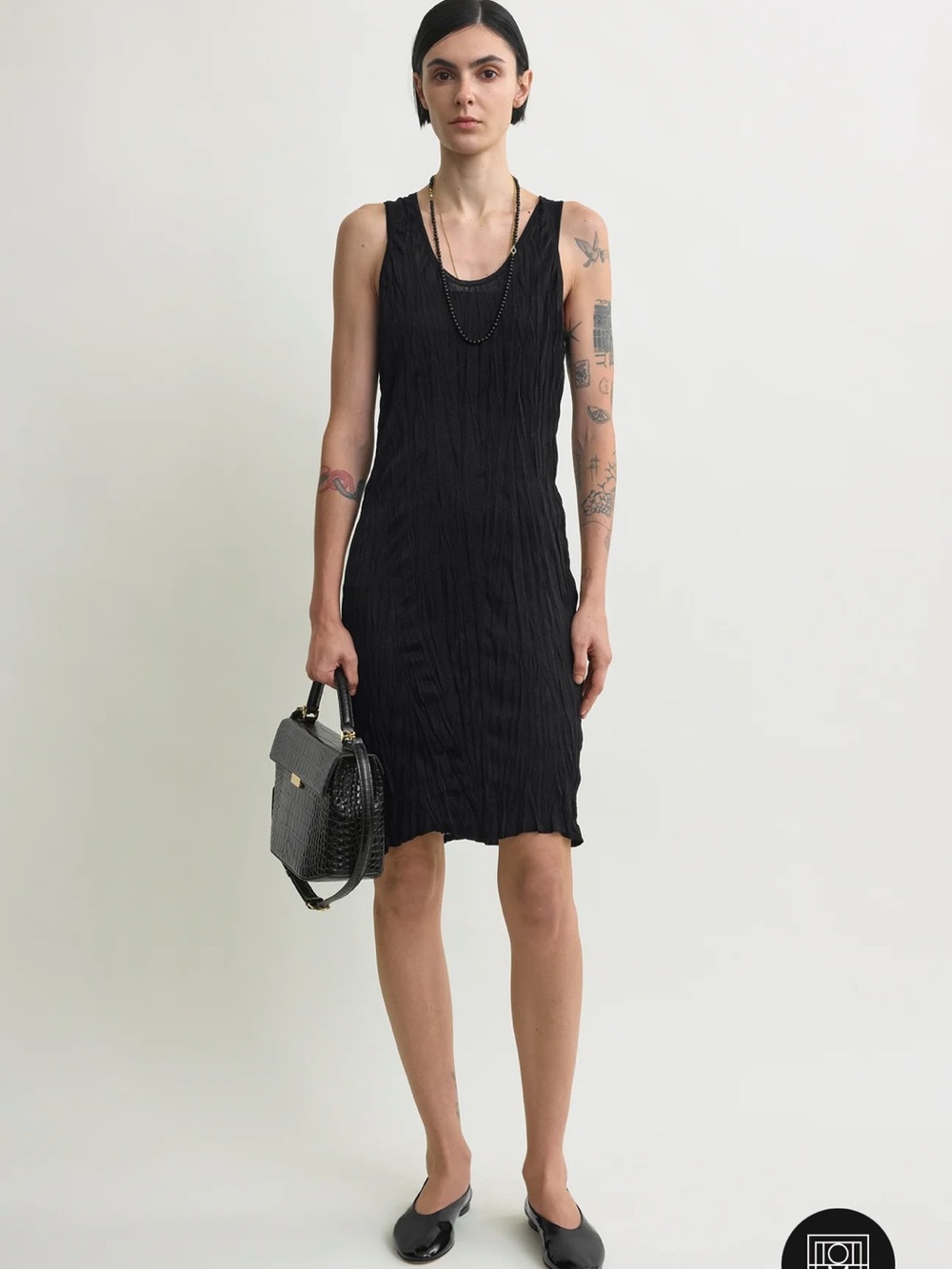 Toteme NWT Black Sleeveless Midi Dress